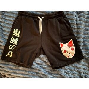 Demon Slayer Men's Graphic Fleece Shorts, Size S